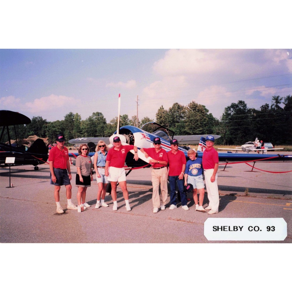 1993 Shelby County Aviation Group Portrait Kodak Royal Color Photo - Picture 1 of 2